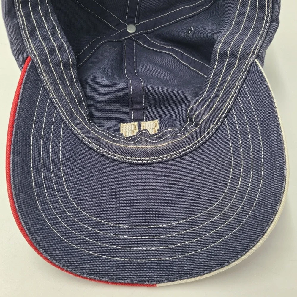 Tommy‎ Hilfiger Hat Strapback Blue Gold 1985 H Logo Cotton Casual Preppy Dad Men